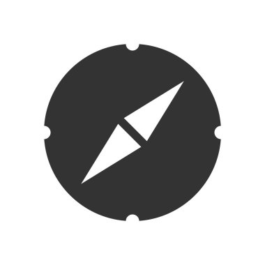 pusula, vektör düz simge tasarımı