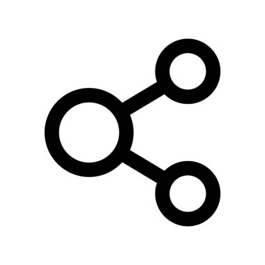 minimalist vektör illüstrasyonu, paylaşım simgesi