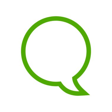 Konuşma balonu ikonu. vektör illüstrasyonu