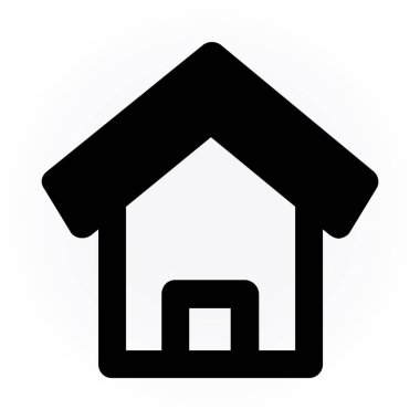 Ev. Web simgesi basit illüstrasyon