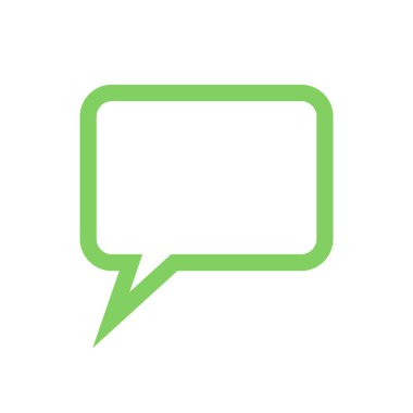 konuşma kabarcığı vektör çizimi