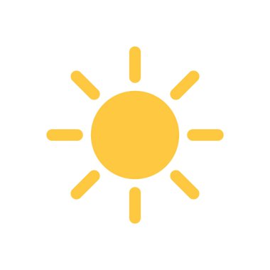 Güneş Simgesi Vektör illüstrasyonu