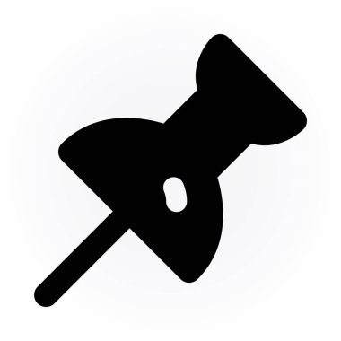 minimalist vektör illüstrasyonu, pin simgesi