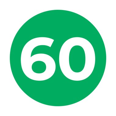 sayı simgesi logo tasarım şablonu vektörü