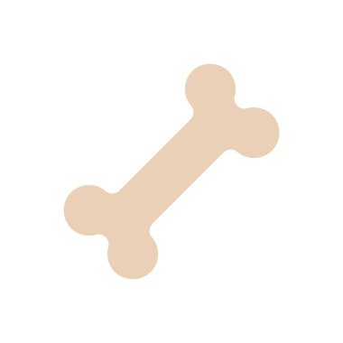 minimalist vektör çizimi, kemik simgesi
