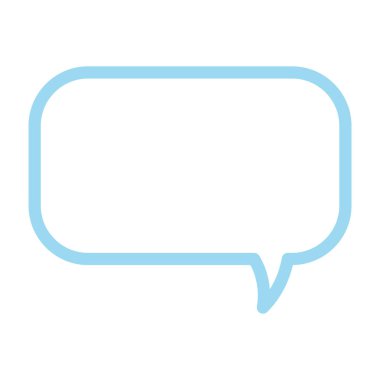 konuşma kabarcığı vektör çizimi