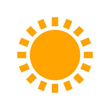 Güneş Simgesi Vektör illüstrasyonu