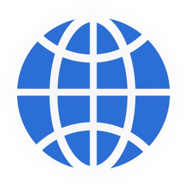 dünya simgesi vektör illüstrasyonu