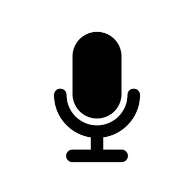 mikrofon simgesi vektör illüstrasyonu