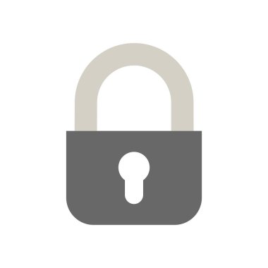 asma kilit ikon vektör çizimi