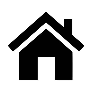 Ev. Web simgesi basit illüstrasyon