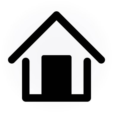 Ev. Web simgesi basit illüstrasyon