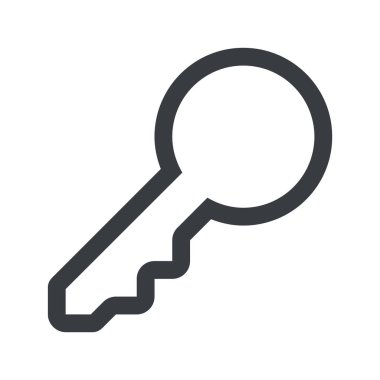 Kapı anahtarı vektör simgesi