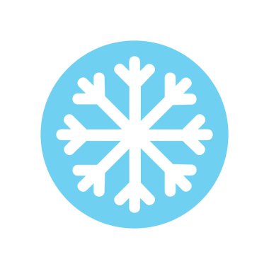 minimal vektör illüstrasyonu, kar simgesi