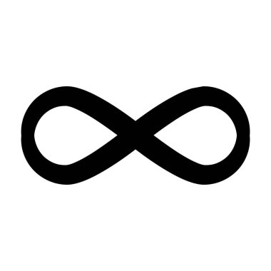 Sonsuzluk vektör logo tasarım şablonu