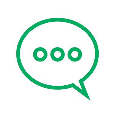 konuşma balonu simgesi, vektör illüstrasyonu