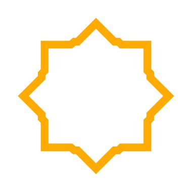 Bir yıldız simgesinin vektör illüstrasyonu