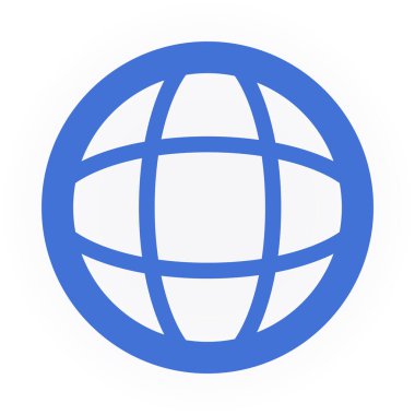 dünya simgesi vektör illüstrasyonu