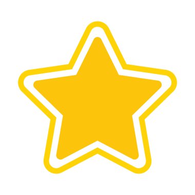 yıldız simgesi vektör illüstrasyonu