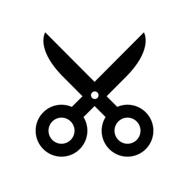 makas simgesinin vektör illüstrasyonu