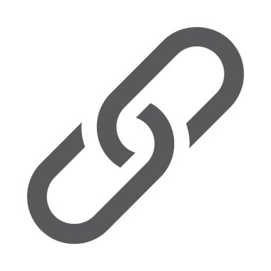 bağlantı düz vektör simgesi