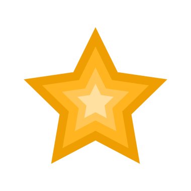 yıldız simgesi vektör illüstrasyonu