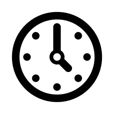 Saat vektör web simgesi