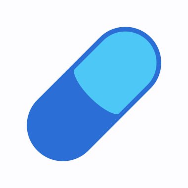 minimalist vektör illüstrasyonu, hap simgesi