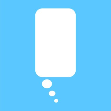 Konuşma balonu ikonu. vektör illüstrasyonu