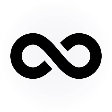 Sonsuzluk vektör logo tasarım şablonu