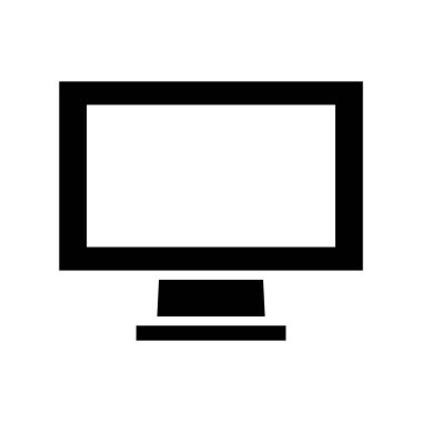 bilgisayar izleme simgesi, vektör illüstrasyonu