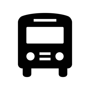 bus simgesi, düz illüstrasyon tasarımı