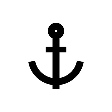 Çapa simgesi işareti. vektör çizimi tasarımı