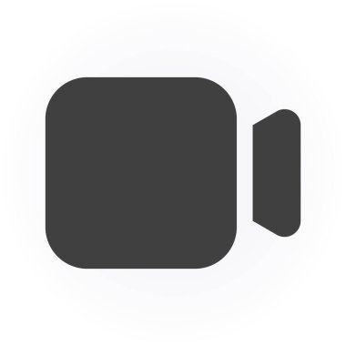 Kamera simgesi beyaz arkaplanda izole edildi