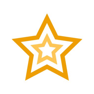 yıldız simgesi vektör illüstrasyonu