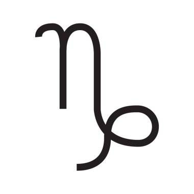 Oğlak Ağı simgesi basit illüstrasyon