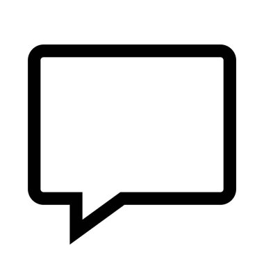 Sohbet kabarcığı vektör illüstrasyonu