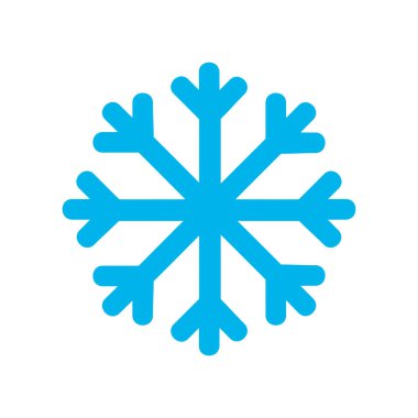 Kar Tanesi simgesi resimleme izole vektör işareti, element biçimi