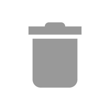 Çöp kutusunun vektör illüstrasyon simgesi 