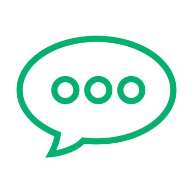 Sohbet kabarcığı vektör illüstrasyonu