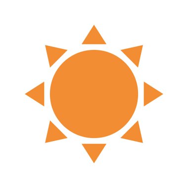 Güneş Simgesi Vektör illüstrasyonu