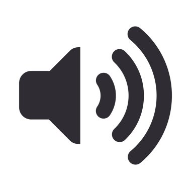 ses simgesi vektör illüstrasyonu