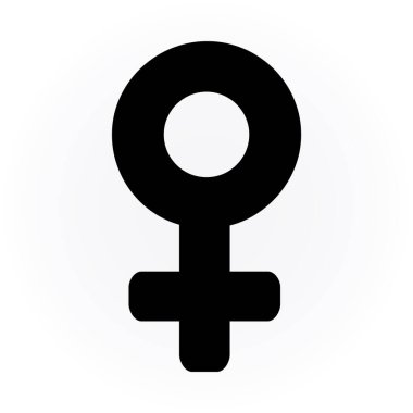 Minimalist vektör illüstrasyonu, cinsiyet simgesi