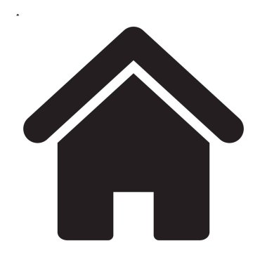 Ev. Web simgesi basit illüstrasyon