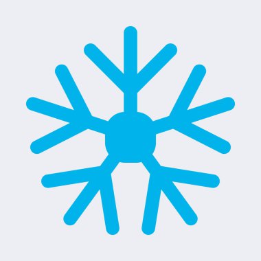 minimal vektör illüstrasyonu, kar simgesi