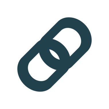 bağlantı düz vektör simgesi