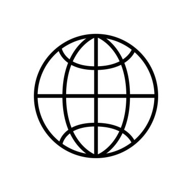 Küresel simge vektör illüstrasyonu