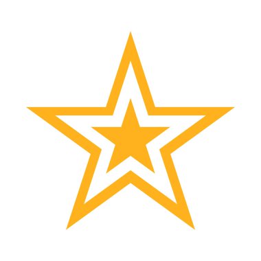 yıldız simgesi vektör illüstrasyonu