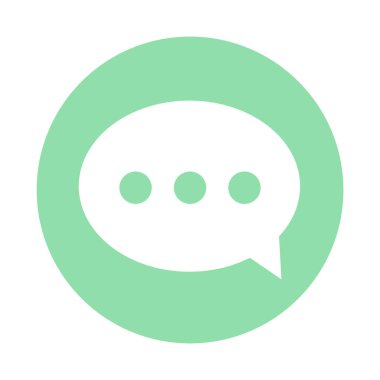 Sohbet simgesi vektör illüstrasyonu