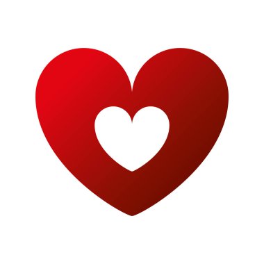 Arka planda kalp ikonu var. Aşk logosu kalp çizimi.